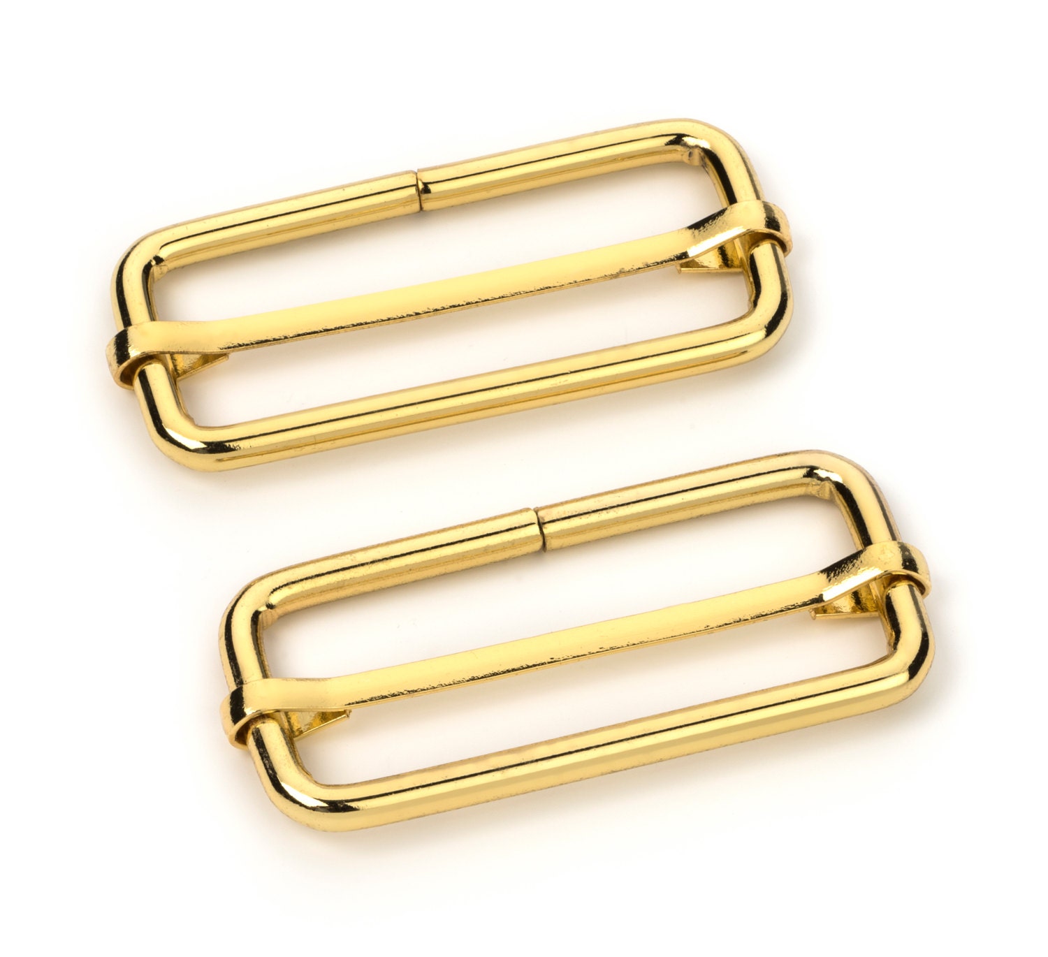50pcs 2 Adjustable Slide Buckle Gold Free Shipping