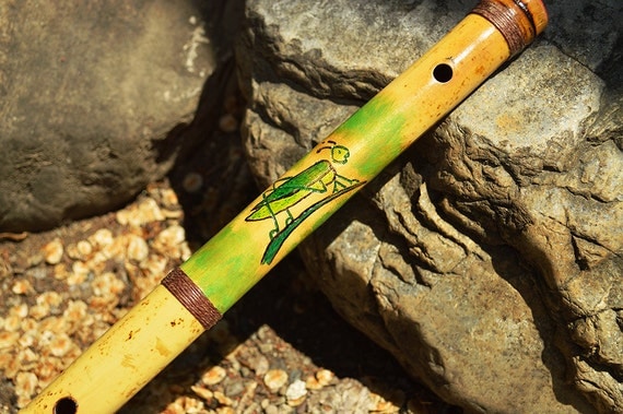 23.1 Inch custom Kung Fu Grasshopper bamboo flute