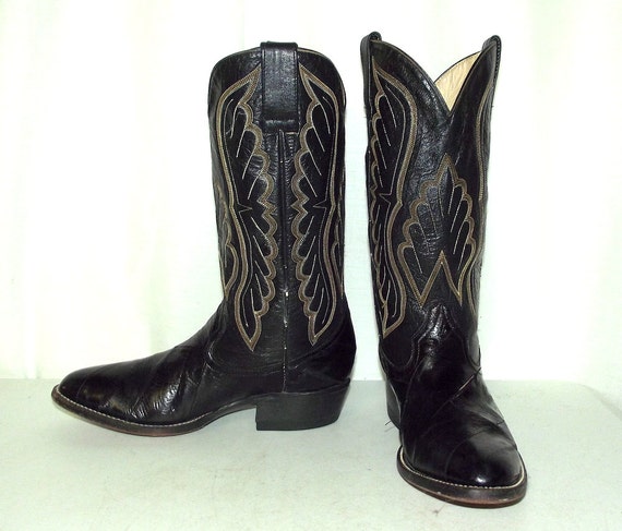 Black Eel Bull Rider brand cowboy boots mens size 6.5 D
