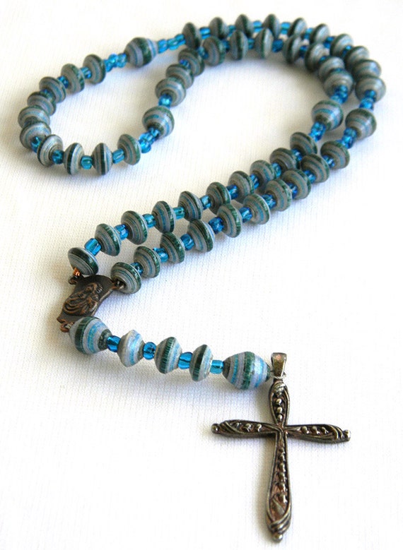 Paper Bead Rosary 5 Decade 1220