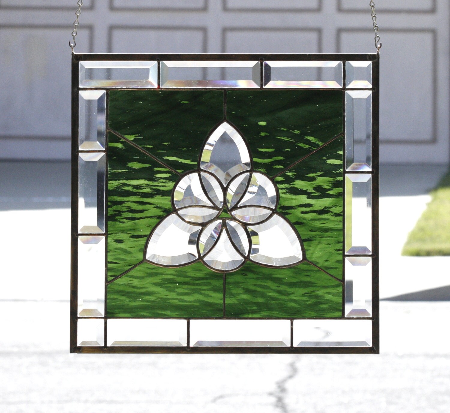 CELTIC CIRCLESLarge Stained Glass Window Panel by gallerydelsol