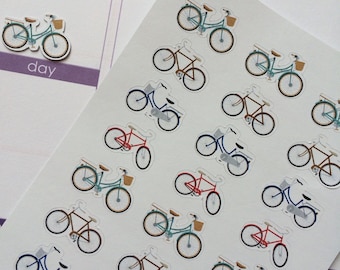 24 Bicycles, Fits Erin Condren Planner, Plum Paper Planner & Other Planners, Stickers