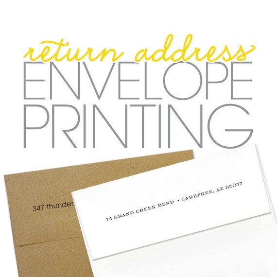return address envelope printing