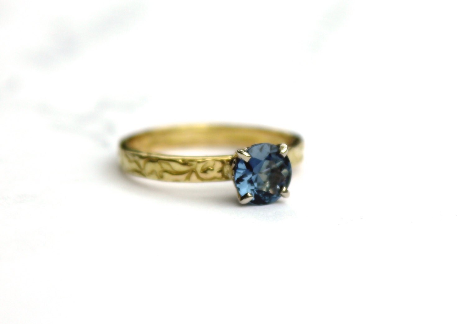 SALE . unique alternative engagement ring . gold engagement