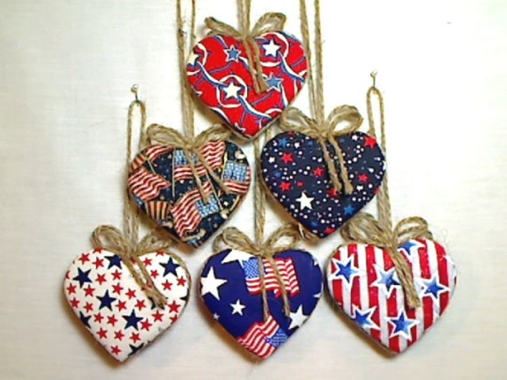 americana heart ornaments july 4th patriotic holiday by americana heart ornaments july 4th patriotic holiday by