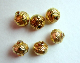 Bali Gold Vermeil Beads 8mm