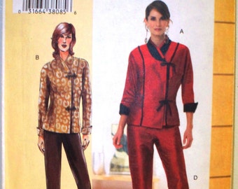 vogue todays fit pattern 7885 ~ sandra betzina top and pants ~ (2004) ~ UNCUT