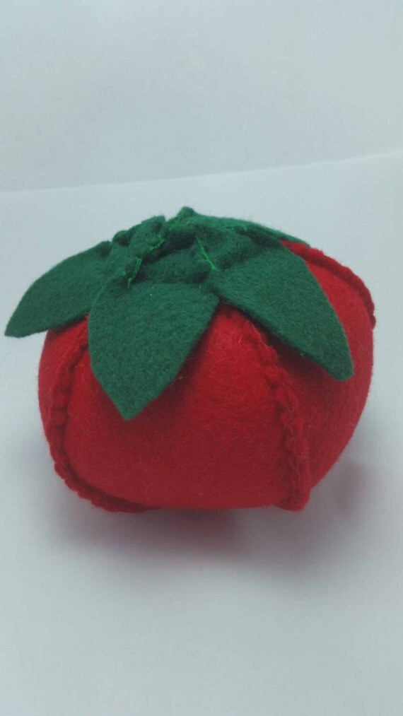 Items similar to Tomato felt play food set, pretend play food, felt