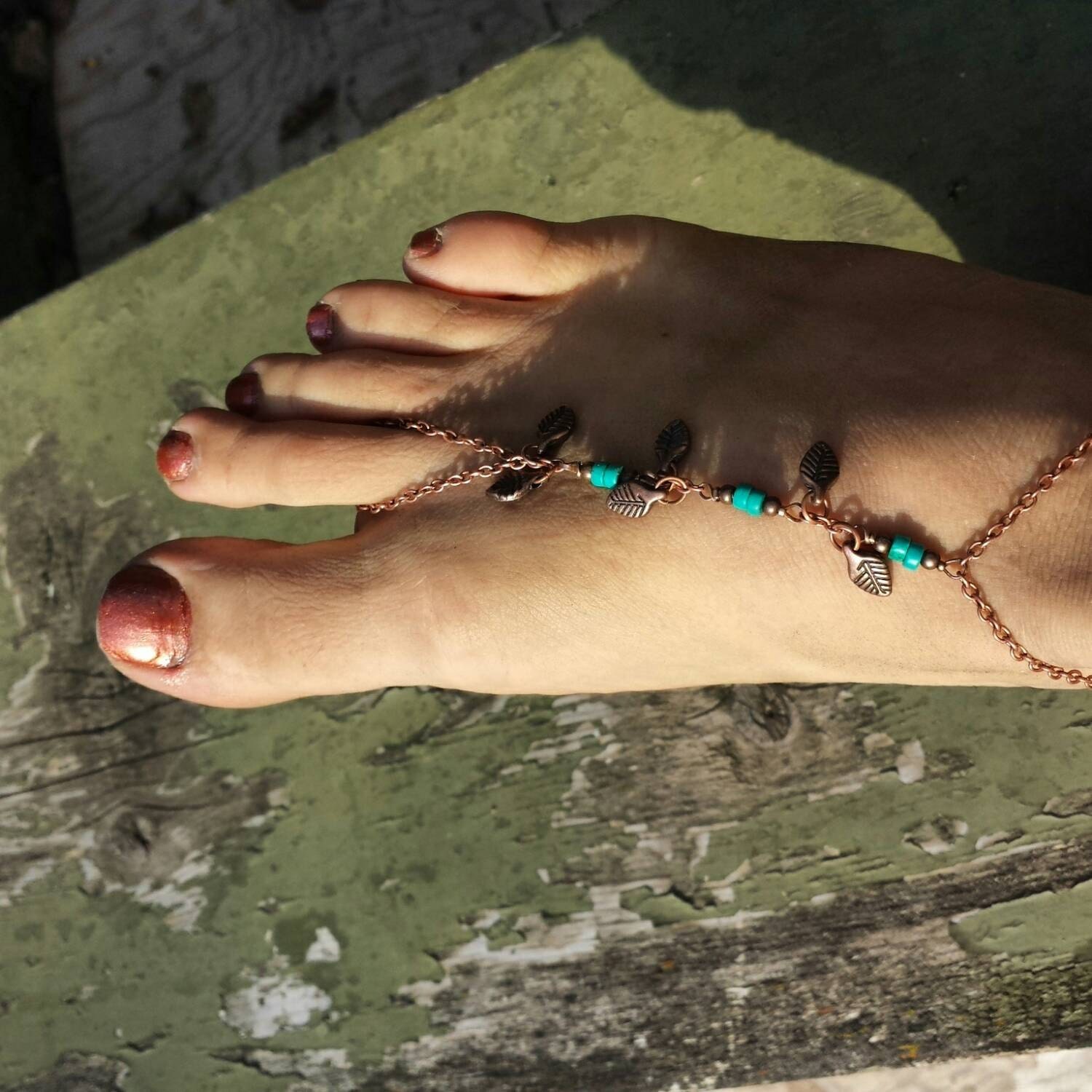 Barefoot sandals Wedding jewelry body by RogueJeweleryDesigns