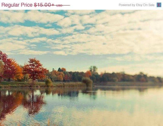 CIJ SALE Fall Landscape Print Autumn Nature by Raceytay on Etsy