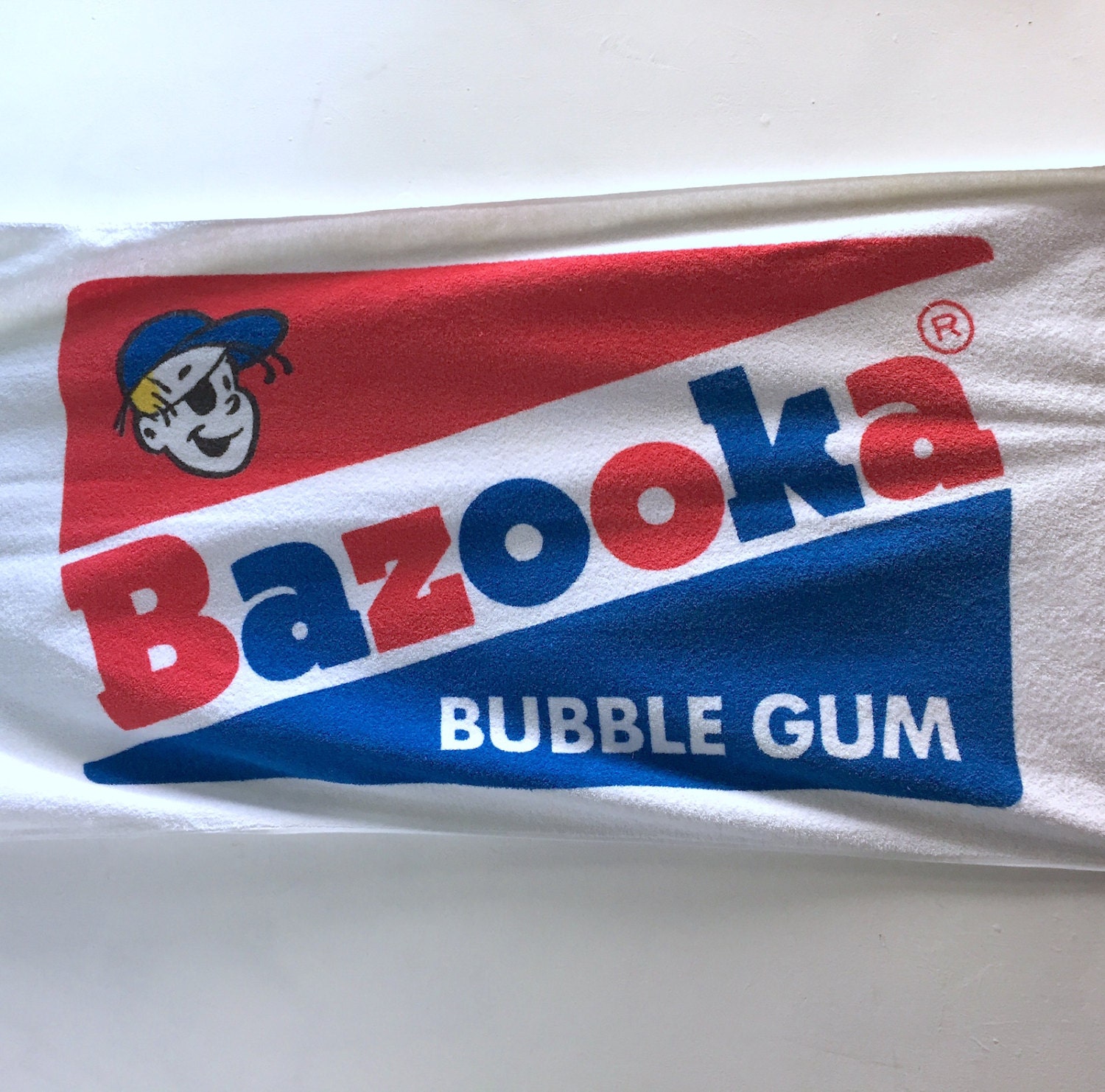 1970s Bazooka Bubble Gum Beach Towel Large 3 Color Print