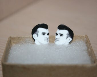 Morrissey The Smiths Celebrity Inspired Post Stud Earrings Jewelry 80's music
