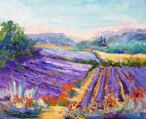 Items similar to Original French Countryside Landscape Oil painting ...