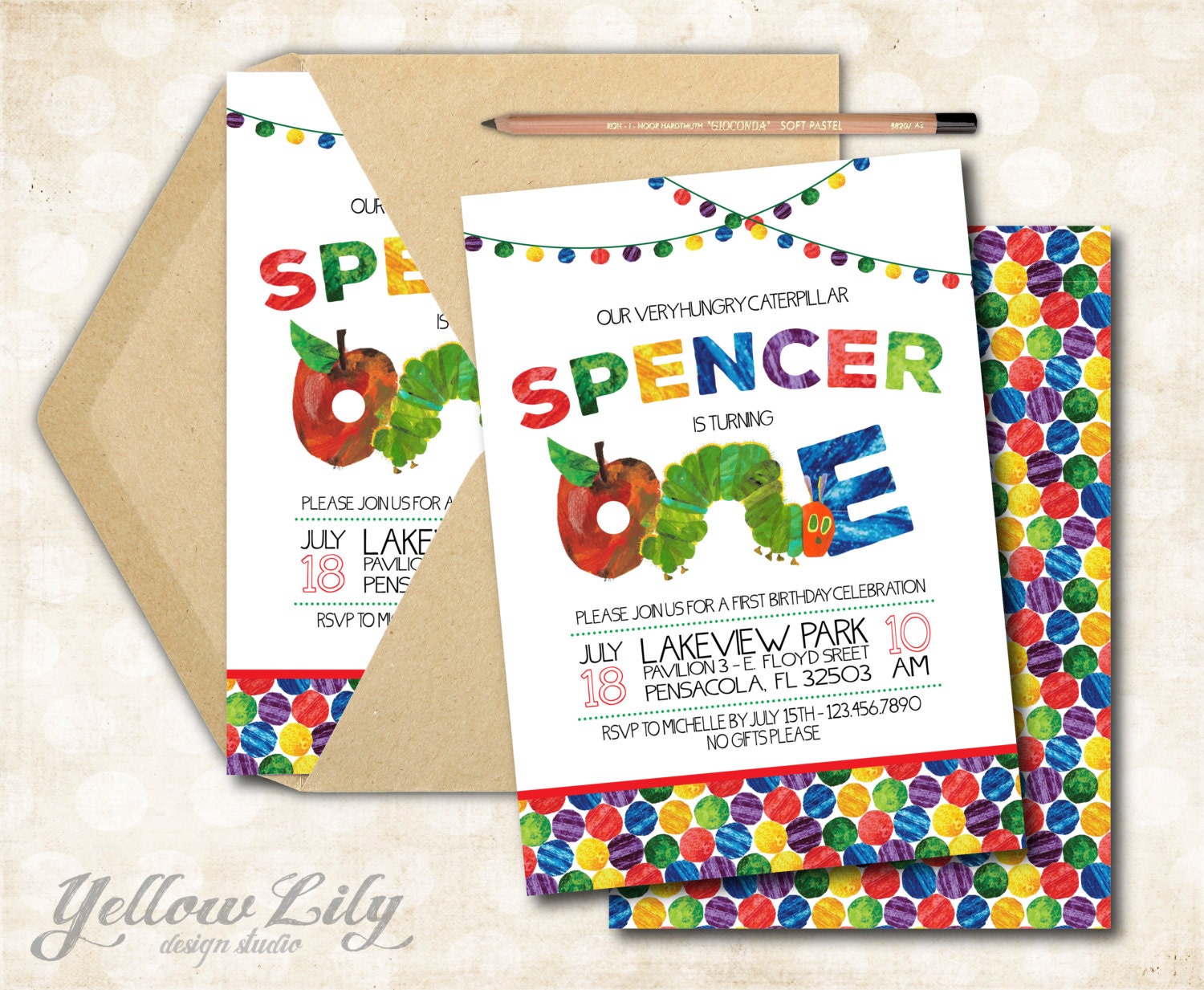 A Very Hungry Caterpillar Party Invitations 7