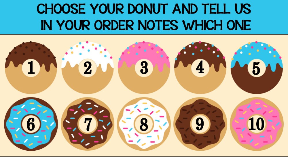 Donut Birthday Shirt Personalized by OneWhimsyChick on Etsy