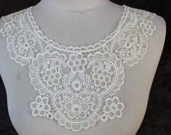 Cute venice applique ivory color 1 pieces listing