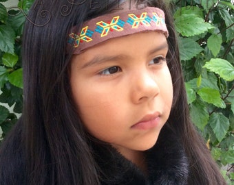 Native american headband, baby photo prop, native headband, indian headband, halo headband, tribal headband, photo prop headband, newborn