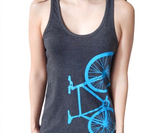 Fixed Gear Bicycle Fixie Bike Shirt Female Racerback Tank Top - ON SALE!