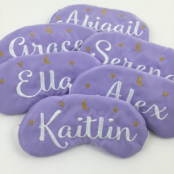 Custom Sleep Mask Slumber Party Favors Night Owl Sleepover Eye