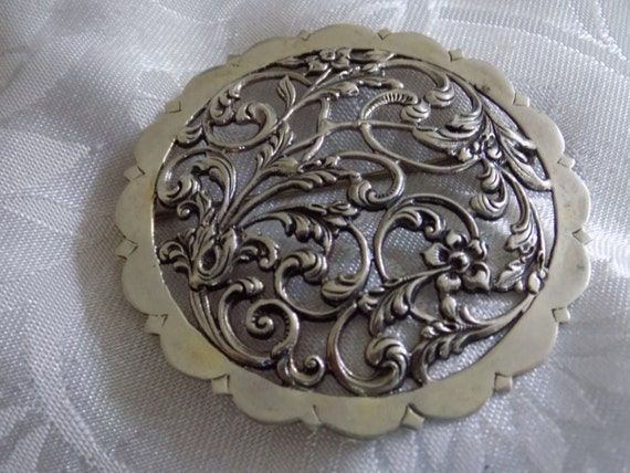 Vintage brooch Dutch 835 silver signed floral brooch by denise5960