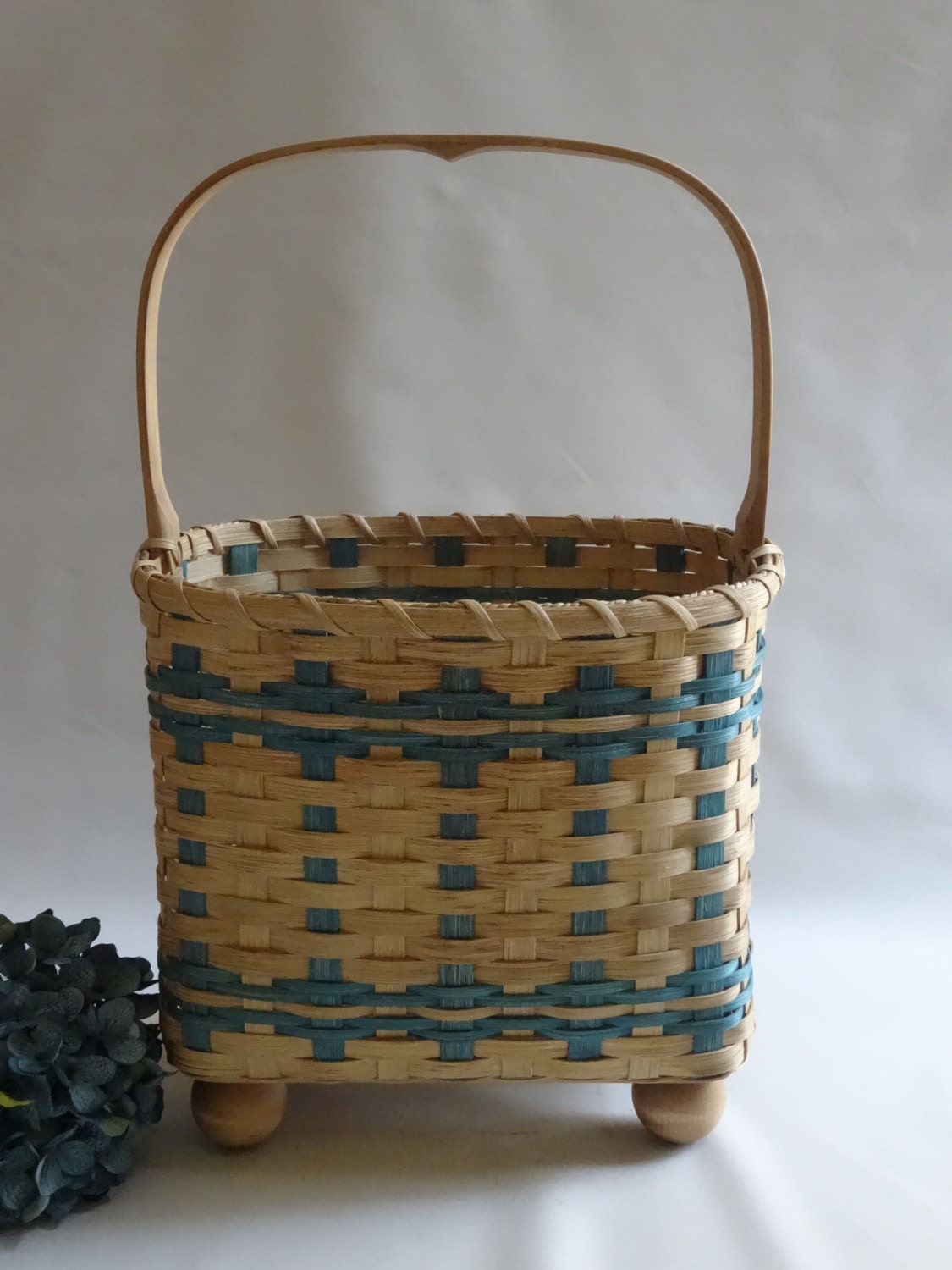 Magazine Basket / Storage Basket / Handwoven Basket