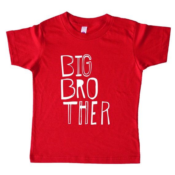 Big Brother Shirt Boys Top Sketchy Big Bro by VicariousClothing