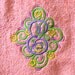 Ornamental, colorful, swirl and curl Monogram whole set - machine embroidery monogram designs 4x4 and 5x7