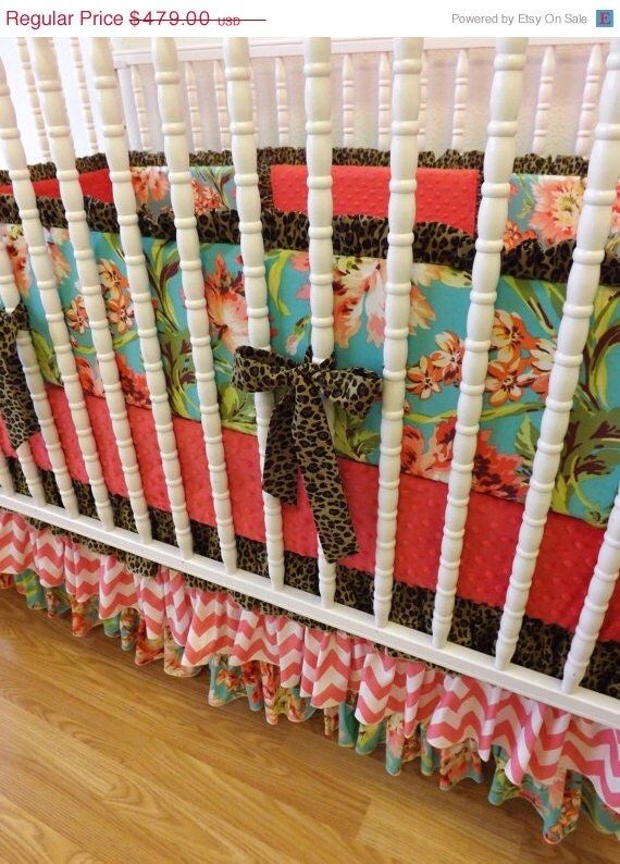 SUMMER SALE Crib Bedding MADE To Order Baby by LittleCharlieMay