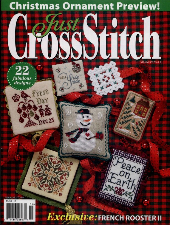 Just Cross Stitch Magazine August 2011 Christmas Ornament