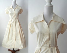 Popular items for 1950s shirt dress on Etsy
