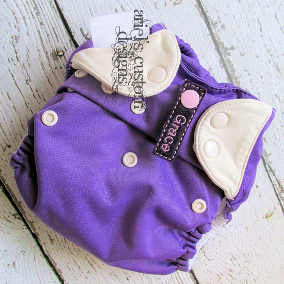 Custom Cloth Diaper SnapOn Labels For Daycare or