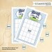 Baby Shower BLANK Bingo Little Man Bow Tie Mustach Chevron Print Cards - Instant Download
