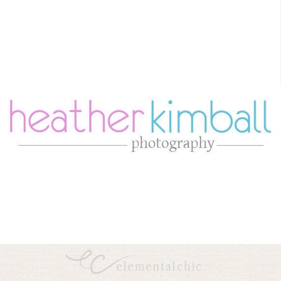 Photographer Logo and Watermark Premade by ElementalChic on Etsy