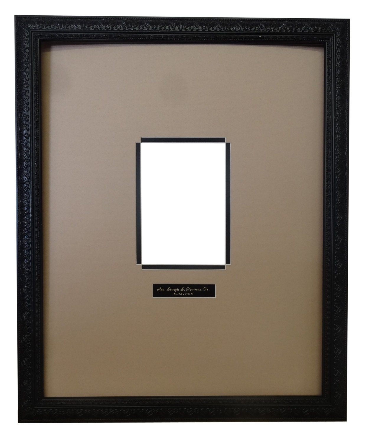 Graduation Signature Antique Black Frame A3 Double Matted