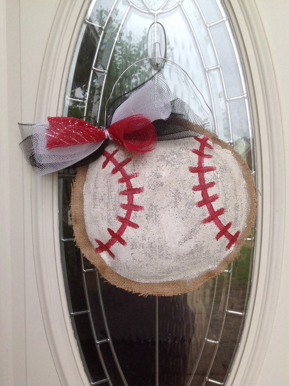 Baseball door hangers baseball decorations front door decor