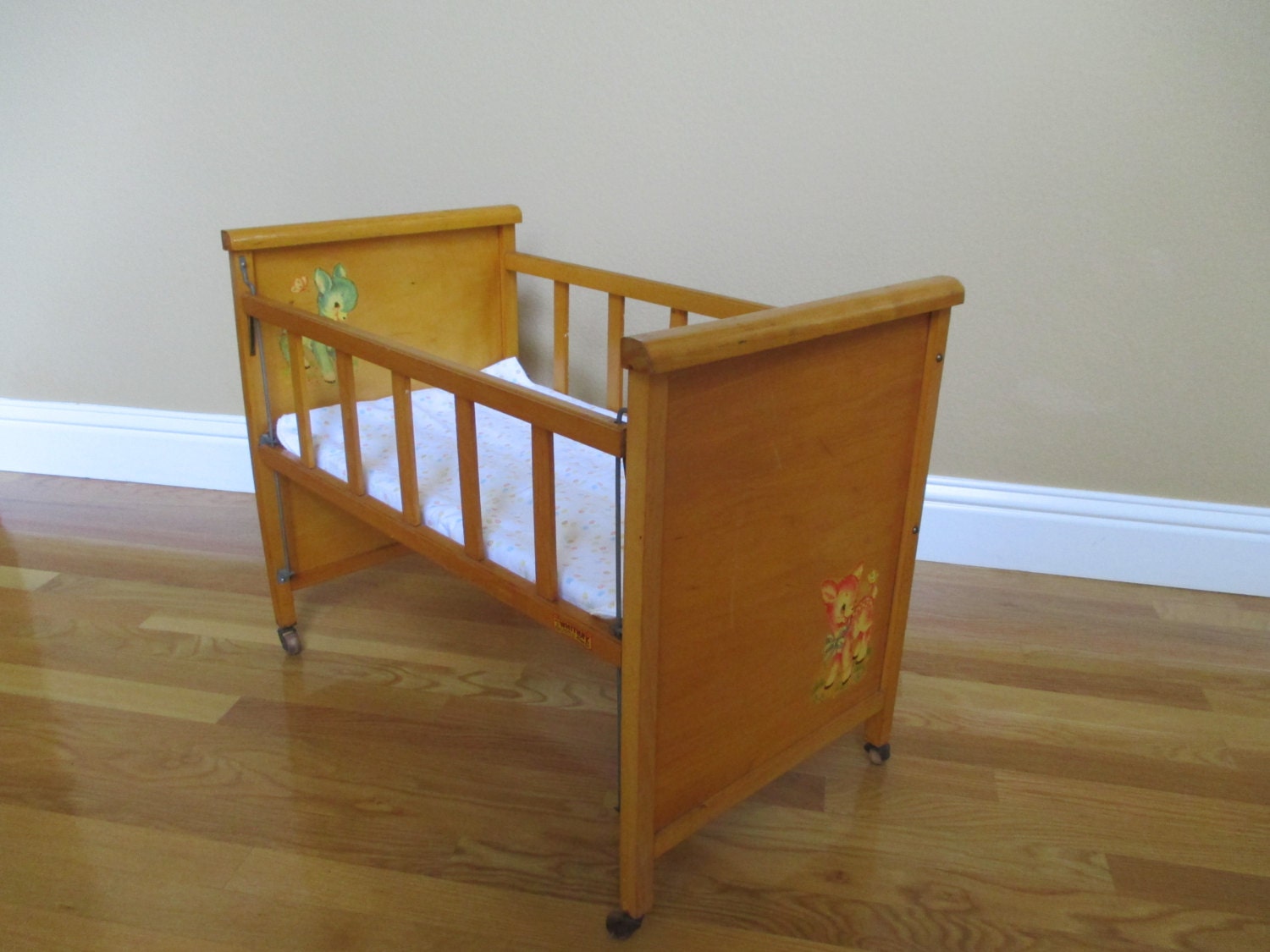 Antique Whitney Brothers, Co. Baby Doll Crib - Haute Juice