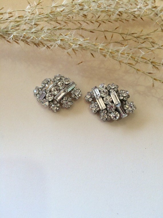 Rhinestone Shoe Clips Sandal Clips Bridesmaid by UniqueJewelryLLC