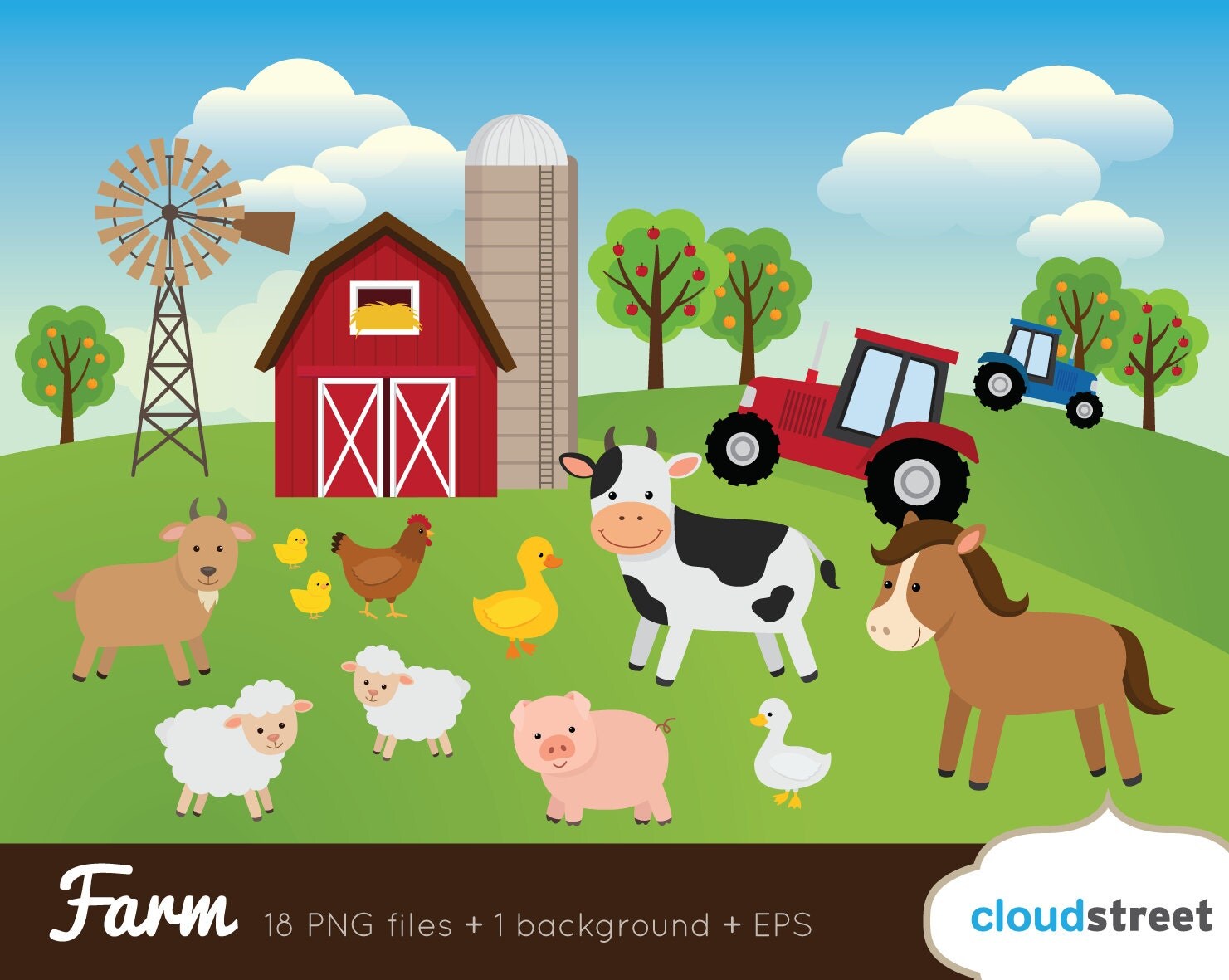 Bauernhof ClipArt Bauernhof Tiere Clipart Barnyard