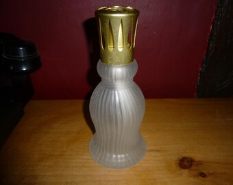 Lampe Berger Bleu Pointe De Diamant N°37 – Diffuseur De Parfum Art Déco – Complet Et Fonctionnel