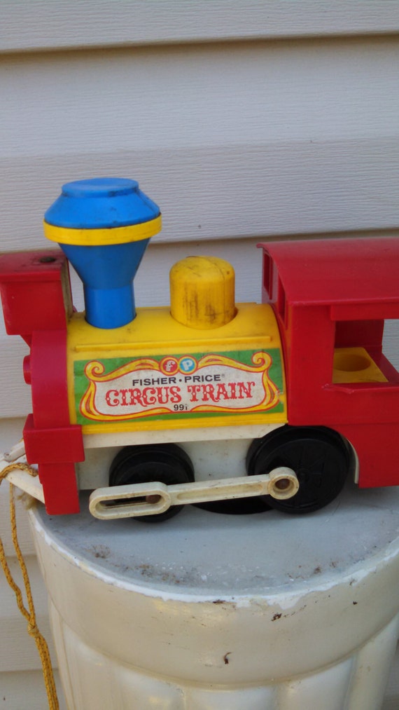 Items similar to Vintage Fisher Price Circus Train on Etsy