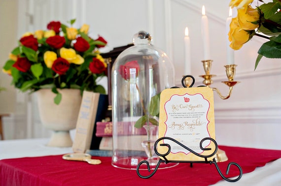 Belle or Beauty and the Beast Bridal Shower by  