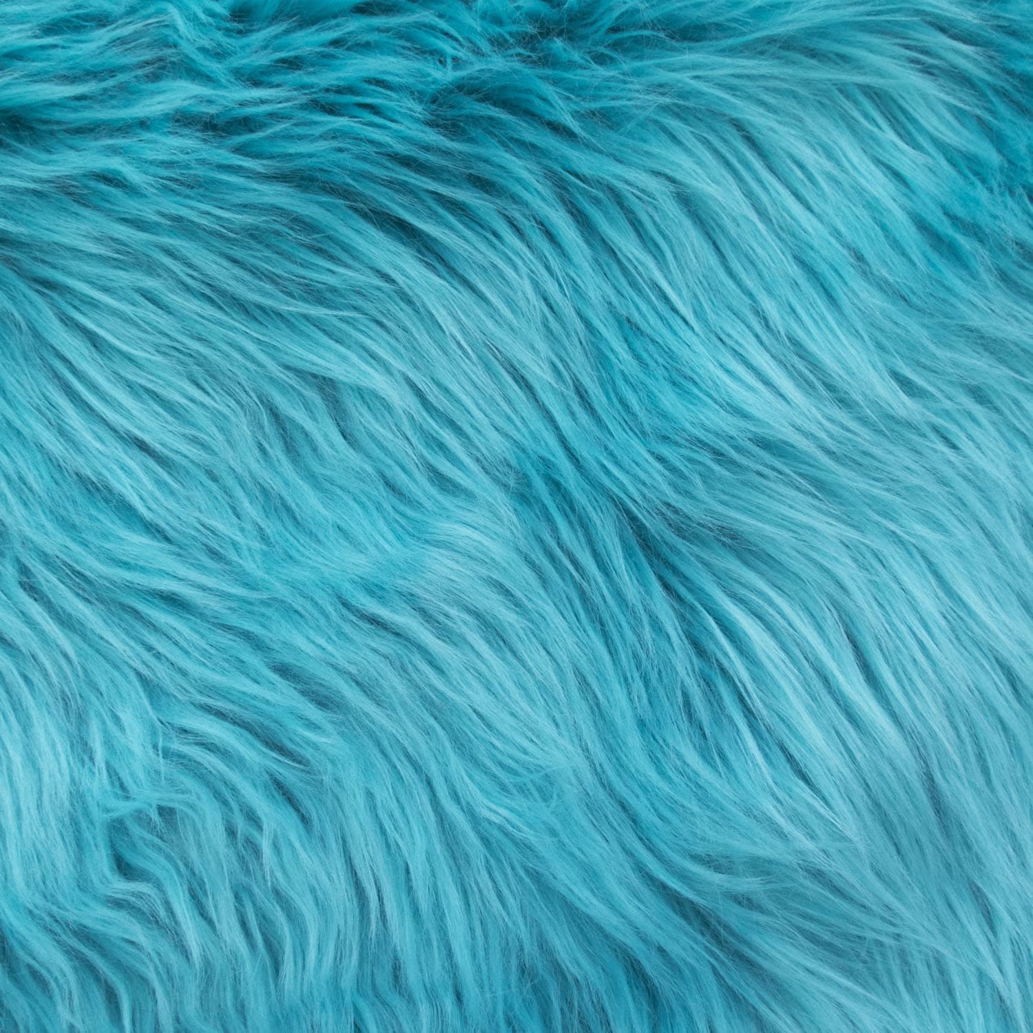 Fauxfake Fur Luxury Shag Turquoise 58 Inch Fabric By The Yard