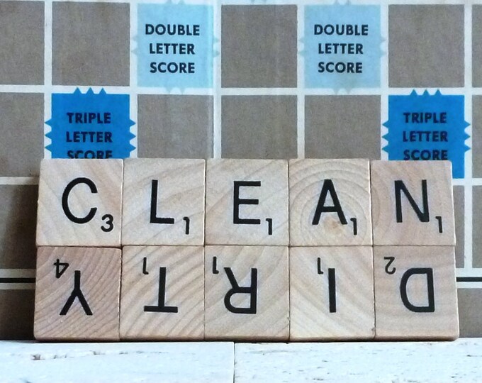 Scrabble Clean/Dirty Dishwasher Magnet, Clean and Dirty Magnet