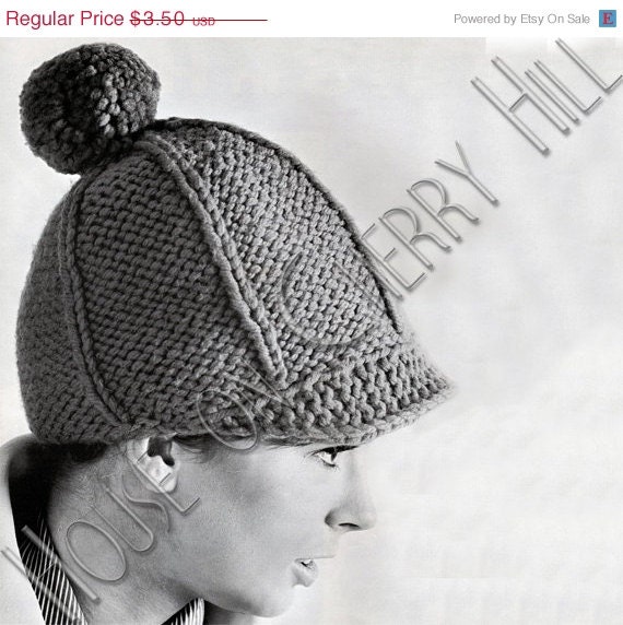 Tax SALE Derby Hat Pattern knitting pattern by HouseonCherryHill