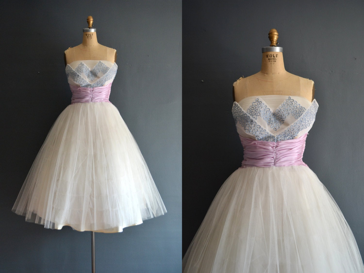 Song / 50s wedding dress / vintage 1950s wedding dress
