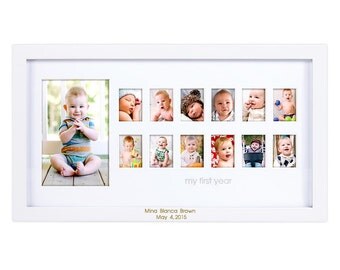 Baby's First Year Engraved Photo Frame