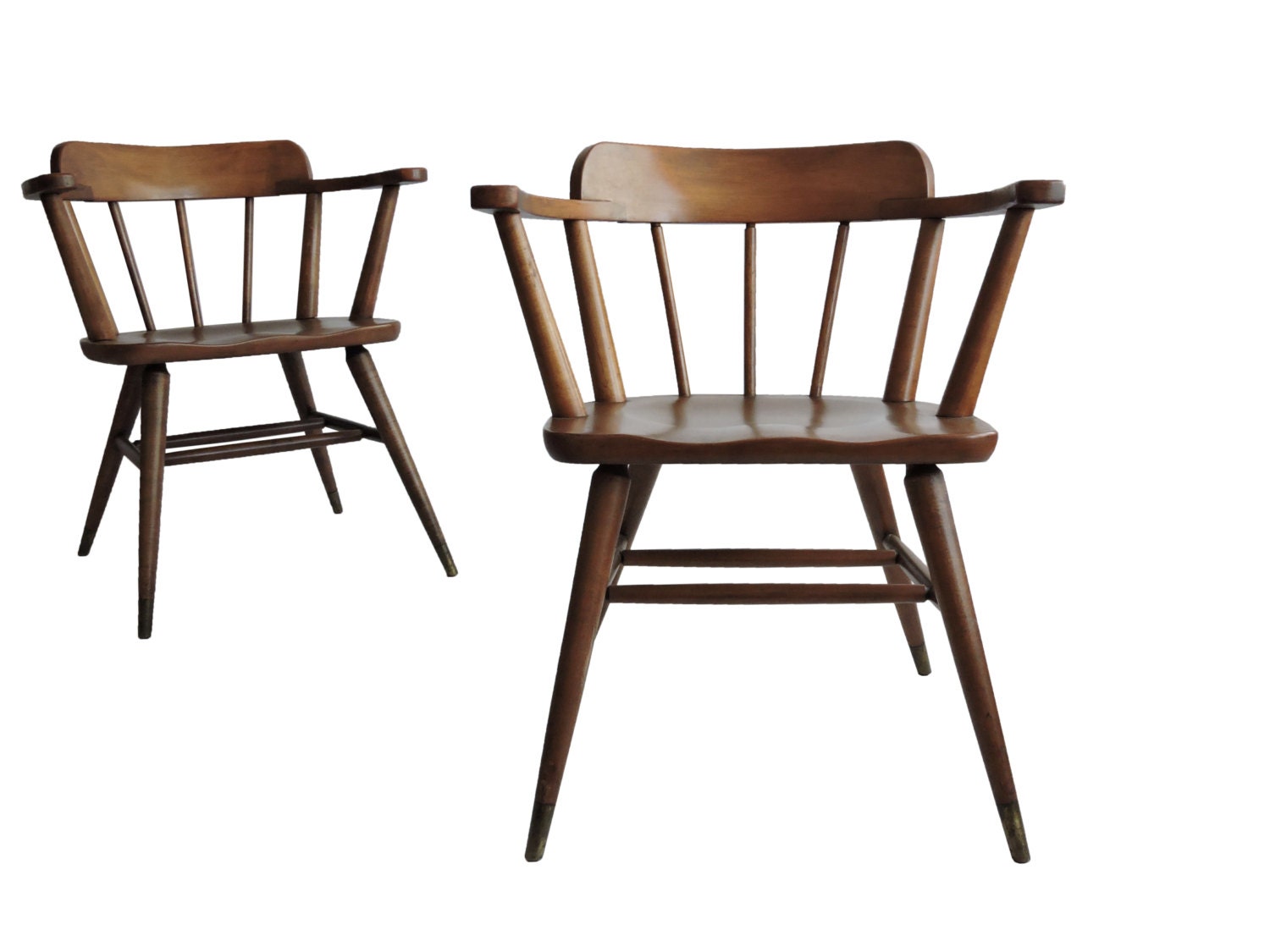 Pair of Mid Century Captain’s Chairs. 4 chairs available Haute Juice
