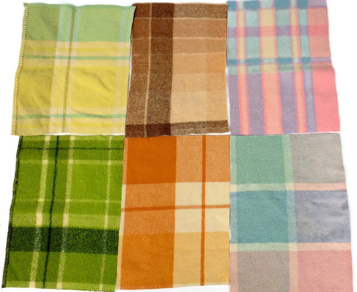 Bulk eco Wool felt squares 7590 pcs. Vintage wool blanket