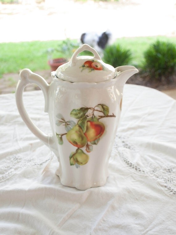 Items similar to Antique Chocolate Pot, Antique China, Vintage