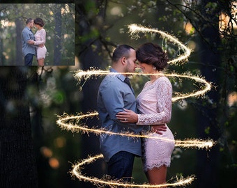 Sparkler & Shine – Photoshop Overlay and Photoshop Action Collection for Photoshop and PSE - Sparkler Overlays - Sparkler Actions